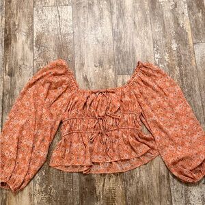 NWOT Moon River Bohemian Blouse